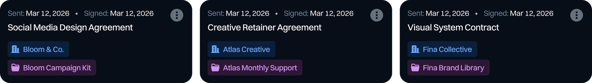 Contracts preview