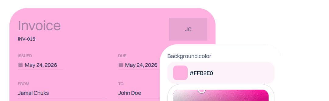 Invoices preview